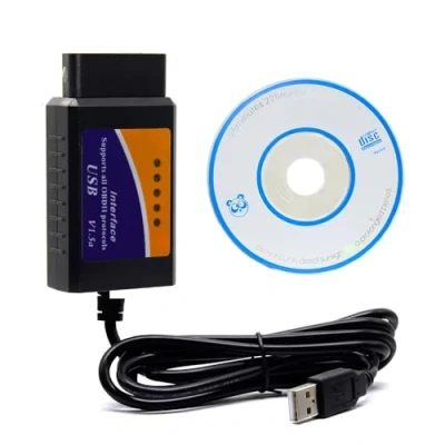 Image de Câble de diagnostic OBDII V1.5 compatible avec ELM327 pour Windows