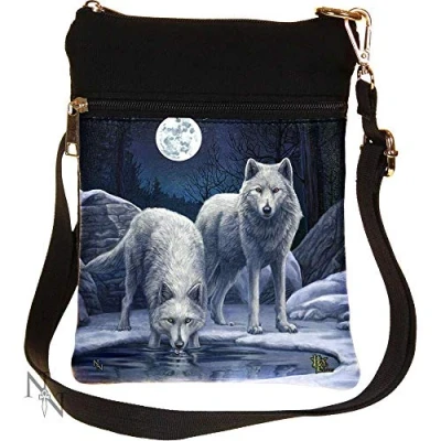 Image de Nemesis Now Warriors of Winter Lisa Parker Sac à bandoulière en PU et Toile Noir 23 cm Taille Unique
