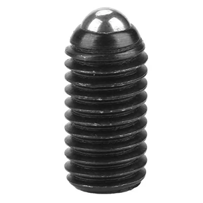 Image de 10pcs M8 Fileté Vis à Billes Noir Ressort Poussoirs en Acier au Carbone Ensemble Hexagonale Douille Plongeur(M8*12)