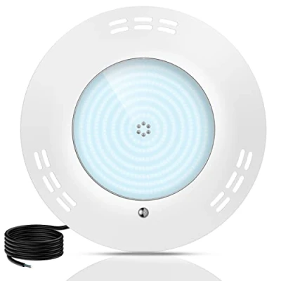 Image de LyLmLe Projecteur Piscine LED Remplie de Résine, 35W Lampe Extra Plats (équivalent Ampoule halogène 300W), Montage en Surface, 3500lm, Angle Faisceau 140 , IP68 étanche, 12V AC/DC, 6000K