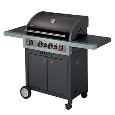 Image de ENDERS Barbecue Boston Black 4 K Turbo brûleurs dont 1 Zone brûleur arrière infrarouge latéral SWITCH GRID 21,85 kW