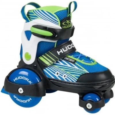 Image de HUDORA Patins à roulettes My First Quad en différentes tailles &amp; couleurs Rollers taille réglable de qualité pour enfants jusqu&#039;à 20kg sûrs débutants avec grandes roues
