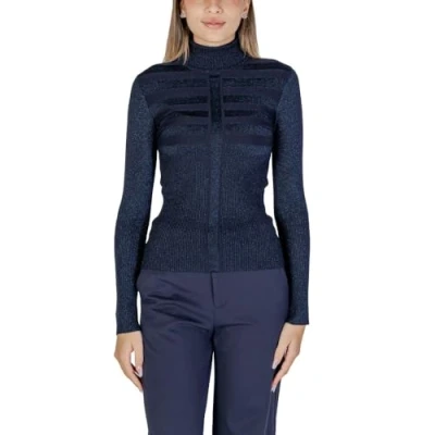 Image de Morgan WITH Turtleneck Pullover, Femme, Taille: Medium, Marine