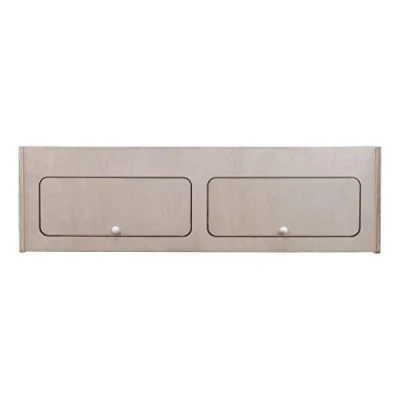 Image de Armoire de Rangement en MDF Placard à Nourriture Accessoires Cusine Vaisselle 120cm x 35cm Fermeture Douce Automatique [Trous Pré Perçés &amp; Fixations INCLUSES] Aménagement Camping Car Van