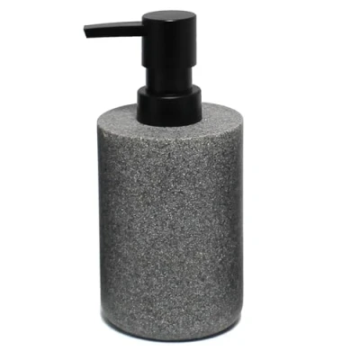 Image de douceur d&#039;intérieur, Distributeur Savon (Diamètre 7 x 16 cm) Granite, Polyrésine Unie