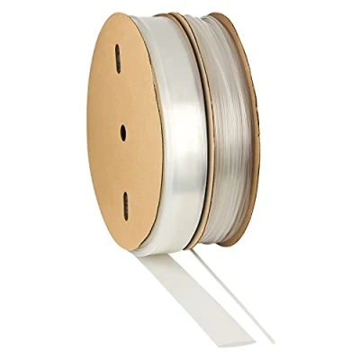 Image de ISOLATECH Gaine thermorétractable au mètre, transparente avec adhésif Ø 12mm 1 mètre 4:1 Polyoléfine pour l&#039;isolation de câbles Connexions soudées sans inscription (Ø12mm 1mètre)