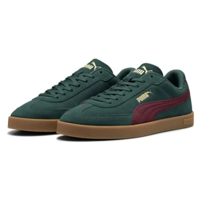 Image de PUMA Mixte Club II Era Suede Basket, Green Terrain Ruby Shimmer, 37.5 EU