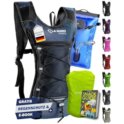 Image de SASMO® Sac à dos d&#039;hydratation avec compartiment thermique pour la course pied Ultra léger 300 g vélo Course, et jogging