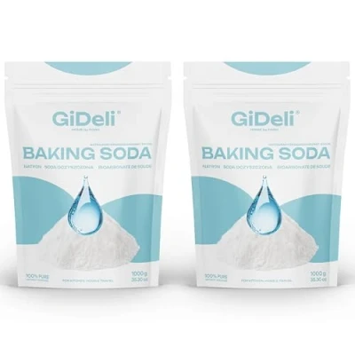 Image de Bicarbonate de Soude Ménager sodium 2kg Multi Usages Qualité des aliments PureBicarbonate Soude, sel
