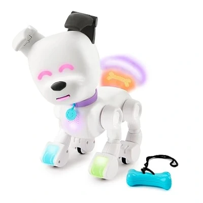 Image de Chien robot interactif Dog E avec lumières LED colorées, plus de 200 sons et réactions, connectivité application (6 ans plus)