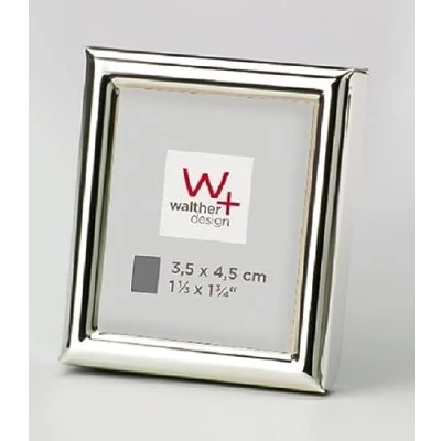 Image de Walther design Cadre photo argenté, 3,5 x 4,5 cm (lot de 2)