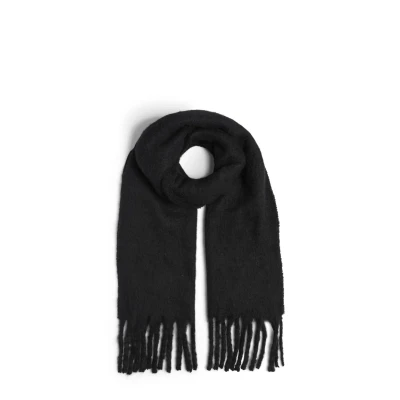 Image de Pieces Femme Pcnikita Long Scarf Noos Bc Écharpe , Noir,Taille unique
