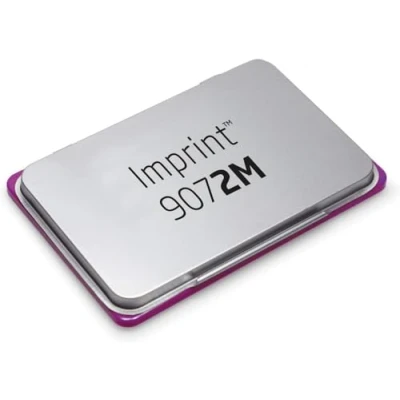 Image de Imprint 9072M tampon encreur manuel pour les besoins quotidiens à la maison et au bureau 1 violet, couvercle en métal robuste, encre base d&#039;eau, taille 11 x 7 cm, idéal