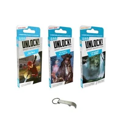 Image de Lot 3 Unlock Short Adventures Version Française Red Mask + Les Secrets De La Pieuvre A Poursuite Cabrakan 1 Decap Blumie(Mask Cabrakan)