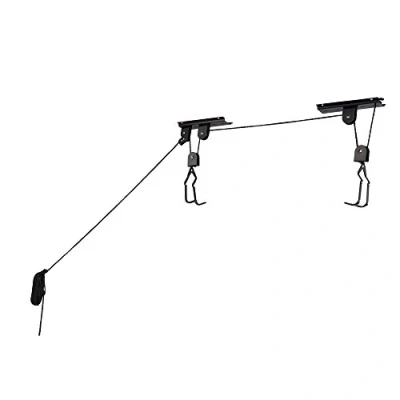 Image de Rad Cycle products Palan Système de poulie aérienne avec capacité 45,4 kg pour vélo ou échelle Rangement sécurisé au Plafond par Mixte, Noir, 2005