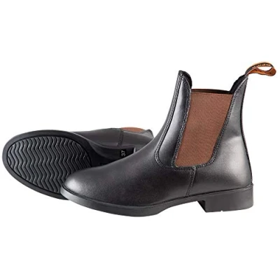 Image de PFIFF Boots d&#039;équitation aspect cuir Bottines , noir/marron, 30 EU