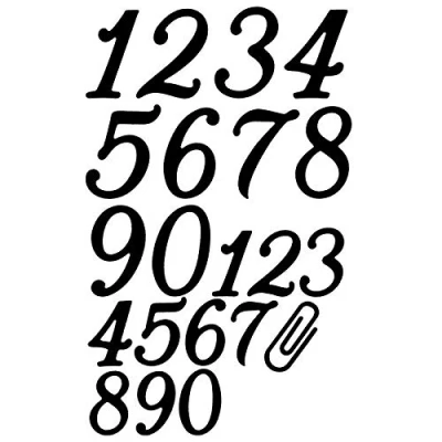 Image de Ideen mit Herz Lot de 21 matrices découpe en forme chiffres, grands et petits