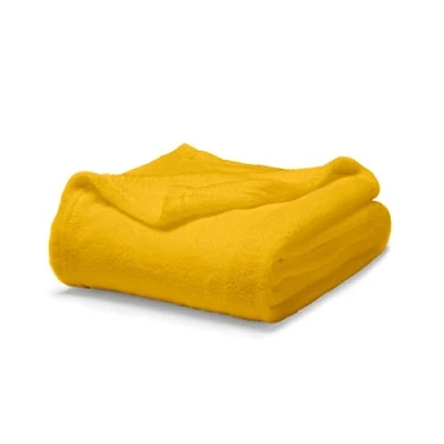 Image de Today Plaid Moelleux Jaune Safran/ Polyester/ 125 x 150 cm