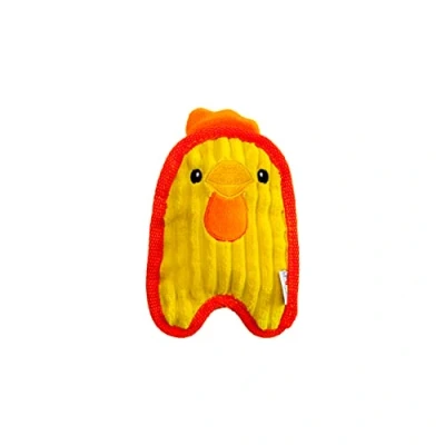 Image de Outward Hound Jouet sonore Invincibles Minis pour Chien couineur/résistant Poule Jaune XS