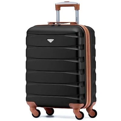 Image de Flight Knight Bagage Cabine Leger a 4 Roues en ABS Approuve par Plus De 30 Compagnies Aeriennes, Dont Air France, easyJet et Ryanair (Priority) 55x40x20cm