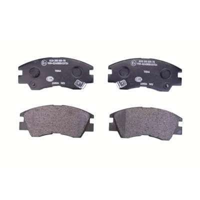 Image de HELLA 8DB 355 005 781 Jeu de plaquettes frein avec indicateur d&#039;usure MITSUBISHI: PAJERO 1, L200 II Pick up, 1 Canvas Top