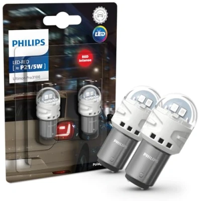 Image de Philips Ultinon Pro3100 LED lampe de signalisation automobile (P21/5W red)