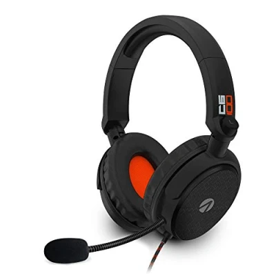 Image de Casque de jeu supra auriculaire STEALTH C6 100 noir PS4/PS5, XBOX, Nintendo Switch, PC Avec micro flexible, prise 3,5 mm, câble 1,5 m, léger, confortable et dura