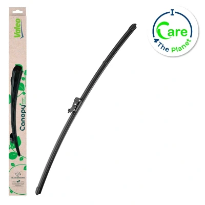 Image de Balai d&#039;essuie glace Valeo Canopy 583976 600mm plat, caoutchouc d&#039;essuyage composé de &gt;80 % matériaux durabl.