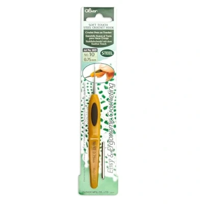 Image de Clover Crochet en acier 1025 Soft Touch 0,75 mm, autre, multicolore, l&#039;emballage peut varier