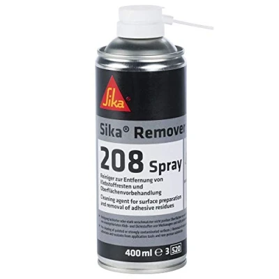 Image de Sika Spray nettoyant Remover 208 Incolore Pour l&#039;élimination des résidus de colle et le prétraitement surface intérieur extérieur 400 ml