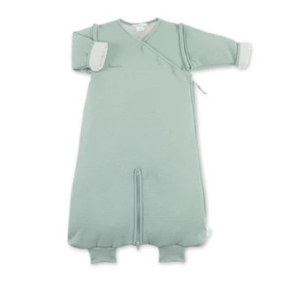 Image de BBemini Magic bag Gigoteuse 4 12m Jambes séparables Pady waffle + jersey Tog 2.5 Vert celadon