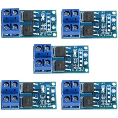 Image de PENGLIN 5PCS DC 5v 36v 15A(max 30A) 400W deux voies haute puissance MOSFET déclencheur commutateur module d’entraînement 0 20khz PWM régulation électronique panneau de contrôle