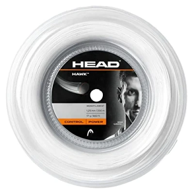 Image de HEAD Mixte Hawk&#039; Cordage pur Raquette, Blanc, 17 EU