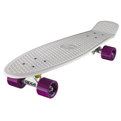 Image de Ridge Retro 27 Skateboard complet Blanc/Pourpre 27&#039;&#039; x 7,5&#039;&#039; 69 cm