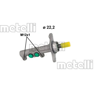 Image de METELLI 05 1267 Maître Cylindre 22,22 Aluminium