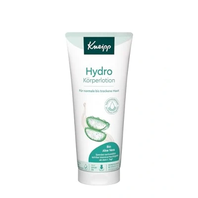 Image de Kneipp Hydro Lotion Pour le corps Avec extrait d&#039;aloe vera bio précieux et panthénol hydratant peaux normales à sèches Pénètre rapidement 200 ml