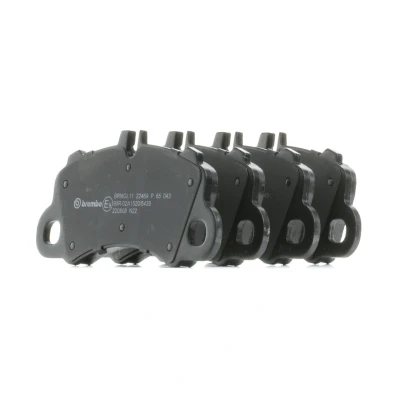 Image de BREMBO P 65 043 Jeu de plaquettes frein préparé pour indicateur d&#039;usure sans accessoires PORSCHE: Cayenne, Macan, Cayenne Coupe