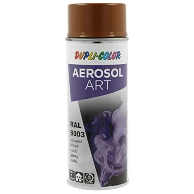 Image de Duplicolor 733109 Spray Aérosol Art RAL 8 003, Brillant, 400 ml marron
