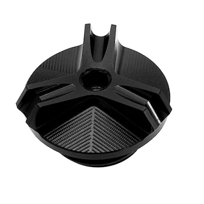 Image de SG Store Bouchon de vidange d&#039;huile moteur compatible avec Kawasaki Z900/Z400/Z650/Z900/Z1000 M20 x 2.5 CNC en alliage d&#039;aluminium noir
