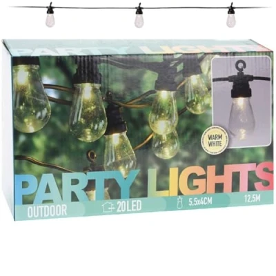 Image de ProGarden Ensemble d&#039;éclairage à LED de fête 20 ampoules 4,5 V 436137
