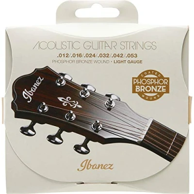Image de Ibanez IACSP6C Jeu de cordes pour guitare acoustique, 6 cordes/Light, à revêtement