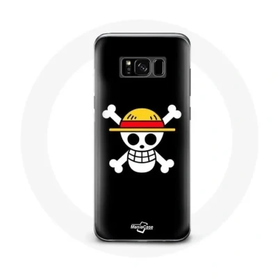 Image de Coque pour Samsung Galaxy S8 One Piece Manga Tete de Mort Fond Noir