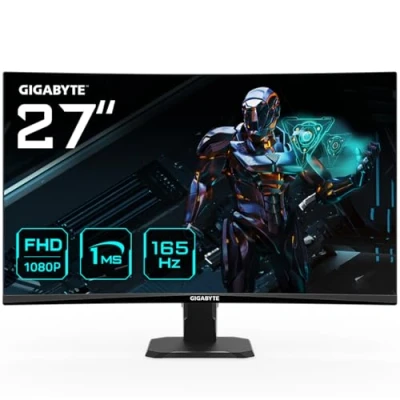 Image de Gigabyte GS27F Moniteur de Jeu 27&quot; FHD 1920 x 1080 (FHD), 165Hz, 1ms, 300 CD/m2, FreeSync Premium, HDR Ready, HDMI 2.0, DisplayPort 1.4