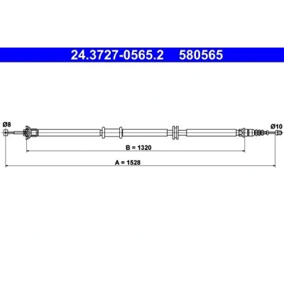 Image de ATE 24.3727 0565.2 Câble De Frein 1528