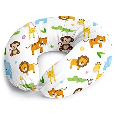 Image de Niimo Coussin de Grossesse et d&#039;allaitement XXL Housse Maternité 100% Coton, Distingué par Deux Prix en 2022, Lavable, (Jungle)