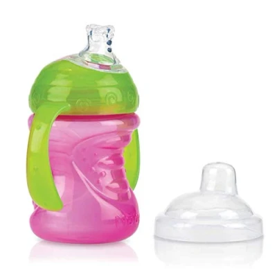 Image de Nûby Gobelet Anti Goutte Swirl 240ml 6M Rose