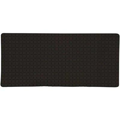 Image de MSV Tapis Fond de Baignoire antidérapant Caoutchouc Quadro 36x76cm Noir