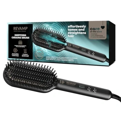 Image de Revamp Progloss Brosse lissante Deepform pour un lissage parfait très rapidement Cheveux sans frisottis Brushing professionel