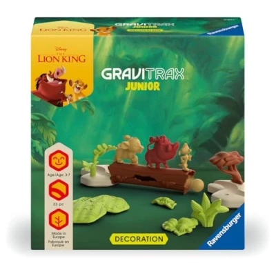 Image de Ravensburger Gravitrax Junior Set d&#039;extension Le Roi Lion 33 pièces Circuit de billes Jeu construction créatif Parcours à construire Dès 3 ans Version française 23862
