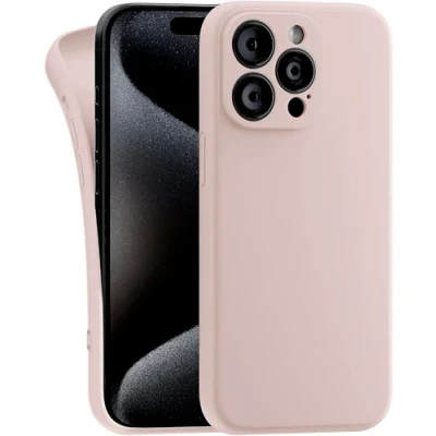 Image de MyGadget Coque Compatible avec Apple iPhone 15 Pro Max Case TPU Souple &amp; Soft Cover Protection Extra Fine Légère Étui Coloré Anti Choc Rose